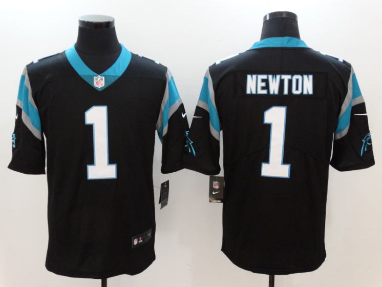 Men Carolina Panthers 1 Newton Black Nike Vapor Untouchable Limited NFL Jerseys